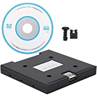 Los mejores  - USB Floppy Emulator- 1.44MB USB SSD Floppy Drive Emulator- Floppy &amp- Tape Drives + CD Screws (Black)